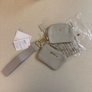 Lululemon Gray Wristlet and Coin Purse Set